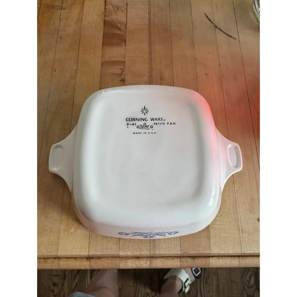 Vintage‎ Corning ware iconic blue cornflower petite pan p-41